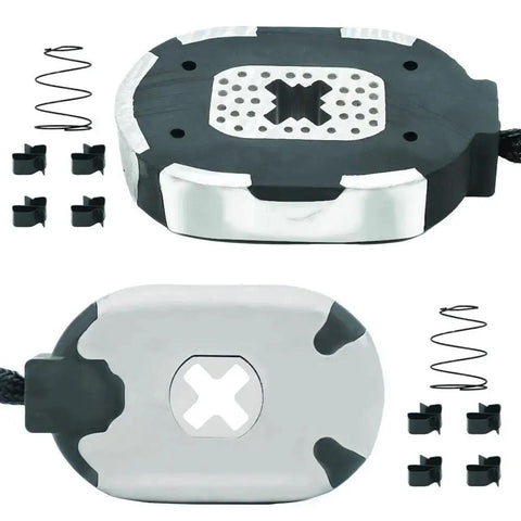 RV Murts 2-pack 10in electric trailer brake magnets with retainer clips and coil springs for 3500-lb Dexter brakes