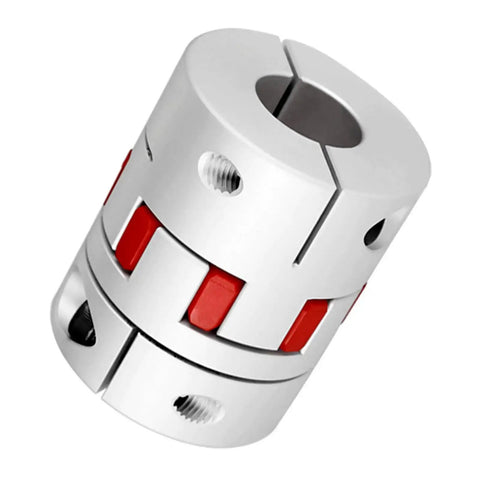 D40 L50 Aluminum Plum Flexible Shaft Coupling with 10mm to 19mm Bore for 3D Printers CNC Machines and Servo Stepper Motors