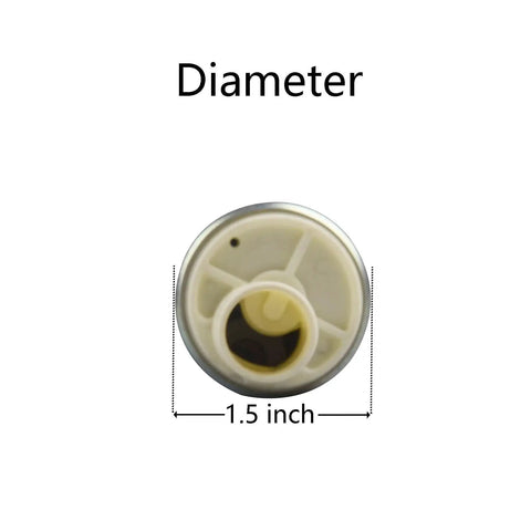 High Flow 255 LPH In Tank Electric Fuel Pump Kit For TBI LT1 LT4 LS1 With Installation Kit Compatible With GSS317 F20000169 shown in 1.5 inch diameter view