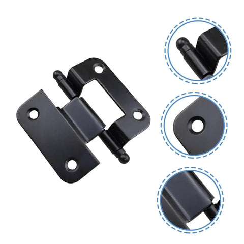 Heavy Duty Cabinet Door Hinges 6 Pack For Home Repair Iron Construction High Load Bearing For Kitchen And Bathroom Cabinets