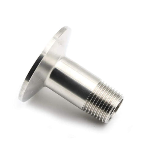 Beduan stainless steel 1.5 in tri-clamp to 1/2 in NPT male sanitary fitting