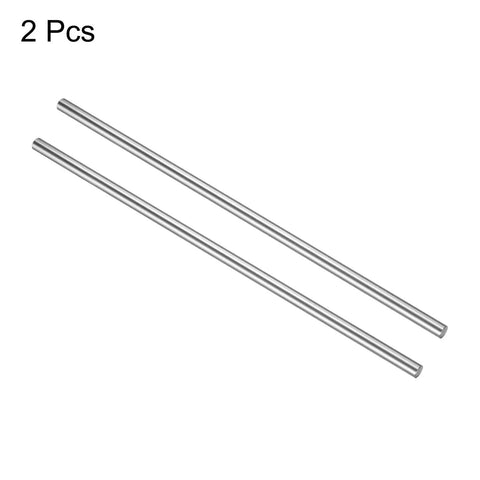 Two Pack 10mm X 350mm Linear Motion Rod Shaft Guide, Hardened Chrome Plated Steel Rail For 3D Printers And CNC Machines