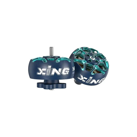 XING2 1404 FPV Brushless Motor 4600KV For 3S4S Toothpick Racing Drones with 1.5mm shaft, front and side view.