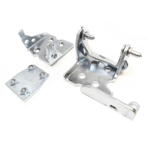 Set Of 2 Front Right Passenger Side Chrome Door Hinges For Auto Replacement Front Door Hinge Set With Easy Install