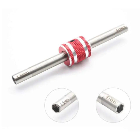 Mini 4WD Hexagonal Turnbuckles 4 To Four Point Five Millimeter Self Made Parts For Tamiya Pro Tool, metal tool for RC car hobby.