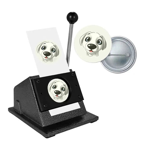 Heavy Duty 1 Inch Circle Punch Cutter Button Maker For Paper Craft And Diy Projects, die cutting tool, button design example
