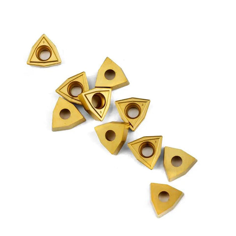WCMT2.52 55 Degree Diamond Carbide Turning Inserts for CNC Lathe and Indexable Tool Holders, Pack of 10