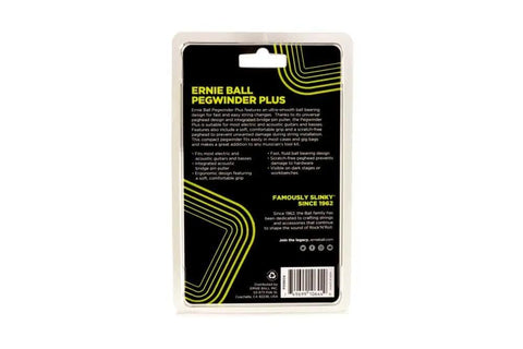 Back packaging of Pegwinder Plus String Winder For Guitar With Ultra Smooth Ball Bearing Action Non Scratch Universal Head Ergonomic Grip