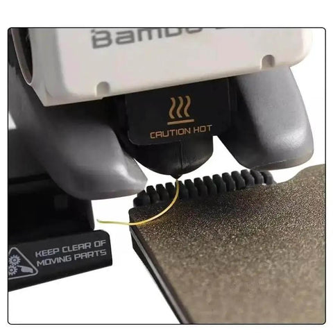 8Pcs Heatbed Nozzle Brush Replacement Kit For A1 3D Printer Silicone Wiper Cleaning Tool close-up on Bambu Lab A1