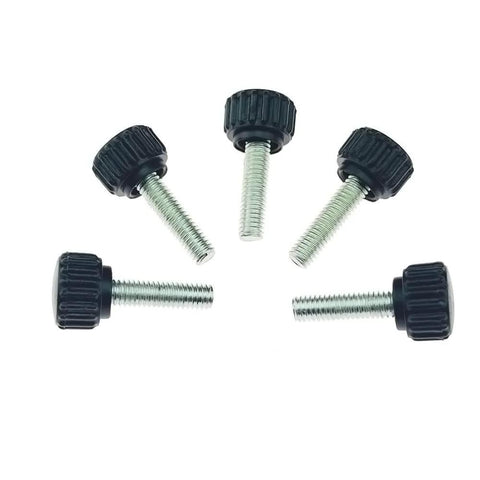 20 Piece M6 Thumb Screws Set With Knurled Grip Knobs For Machinery Latches And Equipment Threaded Screws With Storage Case