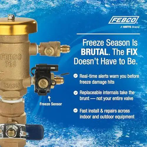 Bronze 1 Inch Heavy Duty Pressure Vacuum Breaker Backflow Preventer With Freeze Sensor for Irrigation Systems