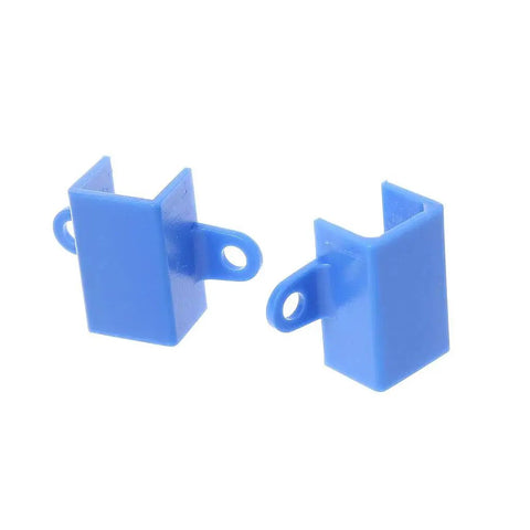 10 Pack N20 Micro Gear Motor Mounting Brackets 12mm Base Frame Holder Mounting Bracket Set With Fixed Hole Design blue ABS material