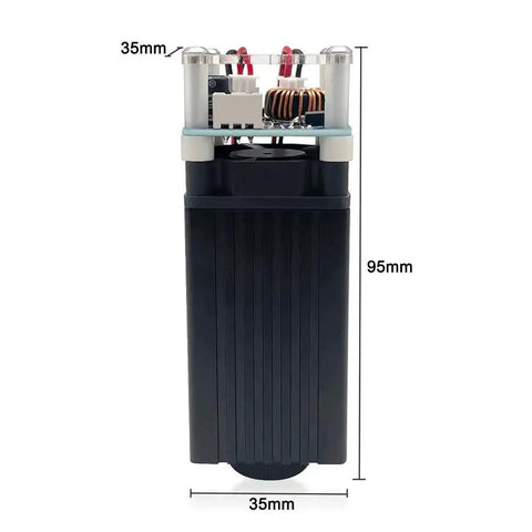 Front view of 4W Laser Engraver Module With Adjustable Focus For DIY Wood Paper Leather Projects, 450nm Class 4 Laser Head