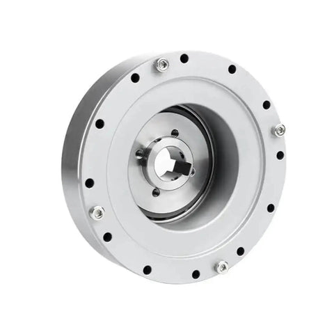 SHF 20 III Strain Wave Gear Reducer for automation stepper motor, compact heavy duty lightweight gearbox, side view angle