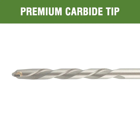Close-up of a Masonry Drill Bits 7/16 Inch X 6 Inch Carbide Tipped For Concrete Brick Stone Hammer Drill Bit