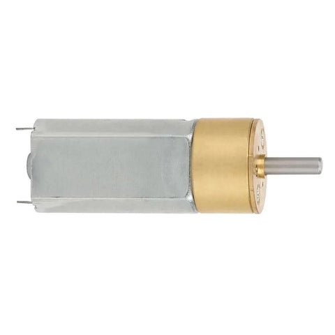 Side view of DC 12V Mini Planetary Gearbox Motor with All Brass Reducer and All Metal Construction for high torque applications