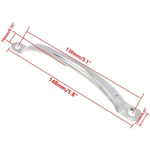Stainless Steel Cabinet Pull Handles For Kitchen Cabinets Wardrobes And Drawers 148mm Long 5.8 Inch Set Of 10 Rust Resistant Hardware