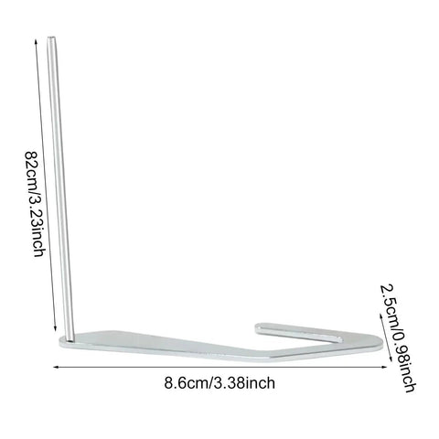 Honbay Quilting Guide Bar for Brother/Singer/Janome, side view; metal L-shaped base with tall vertical guide