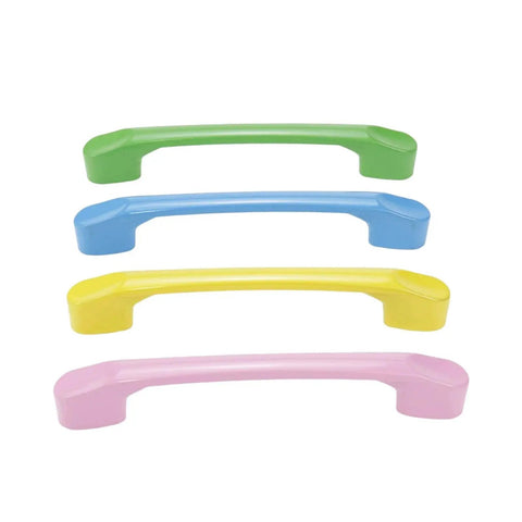 8 Pack 3.8 Inch Hole to Hole Cartoon Pull Handles for Kids Room Wardrobes Cabinets and Drawers with Screws in Yellow, Blue, Green, Pink