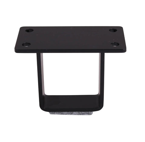 DIY Industrial Strength U Shaped Table And Cabinet Legs Set Of Four By Two And A Half Inch Modern Solid Steel Legs For Coffee Tables Night Stands And More Mounting Plate Measures Three Eighths By One And A Half Inches Screws Not Included solid steel leg with black finish.