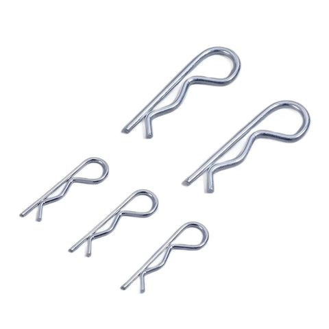 Set Of Sixteen Heavy Duty Cotter Pins And Hitch R Clips For Trailers Tractors Mowers And Carts Durable 3Mm Wire Diameter By 65Mm Length
