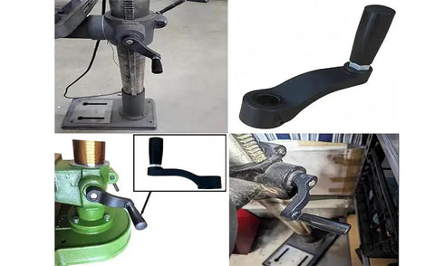 Drill Press Crank Handle 360 Degree Free Rotation For Desktop Drilling Fits Sears Craftsman Machines Raise And Lower Crank Handle Black