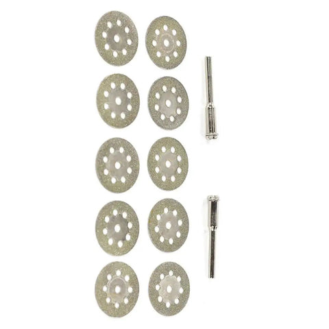 Go To Mini Diamond Cutting Discs For Rotary Tools Ultra Thin Diamond Blades For Gemstone Glass Tile Metal Cutting Includes Mandrels