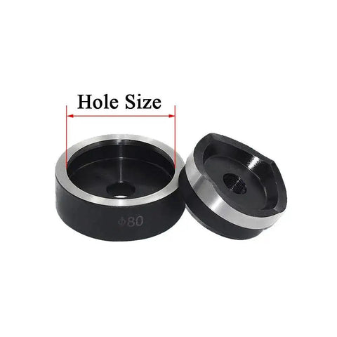Hydraulic Knockout Punch Driver Kit With 22mm Die For Electrical Boxes And Panels showing 22mm die components for hole sizing