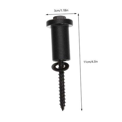 Close-up of secure mounting bolt for 4 Sets Bifold Door Hardware Kit With Tracks, Spacers, And Wall Connectors For Sliding Barn Doors