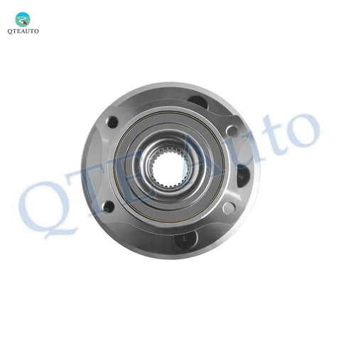 Front view of Rear Wheel Hub Bearing Assembly Set for 2005 2009 Chrysler 300 Pair of 2 with 27 Spline and Performance Brakes