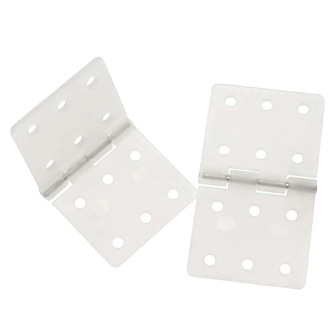 Durable Nylon Hinge Set For Fixed Wing Model Aircraft 16x29mm 25 Pack White Plastic Hinges For Rudder Surfaces Lightweight Yet Strong Flexible