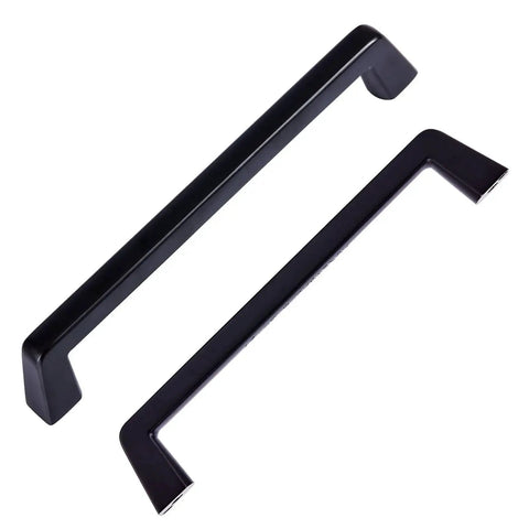Six Inch Black Cabinet Pulls Set Six Pack For Cabinets Drawers Bar Cabinets Bathroom Wardrobe Durable Zinc Alloy Handles