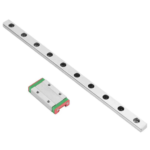 Compact 200mm Linear Guide Rail With 9mm Wide Slide Block For Precision Equipment, Smooth Motion, 4 Point Contact Design