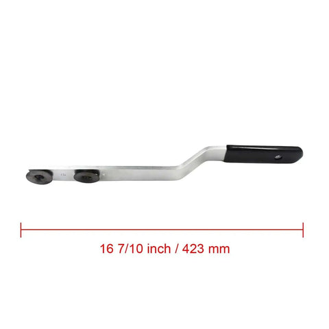 89565 Duct Stretcher Tool With Offset Body For Sheet Metal Work, shown with offset handle and sliding washers, 16 inch reach