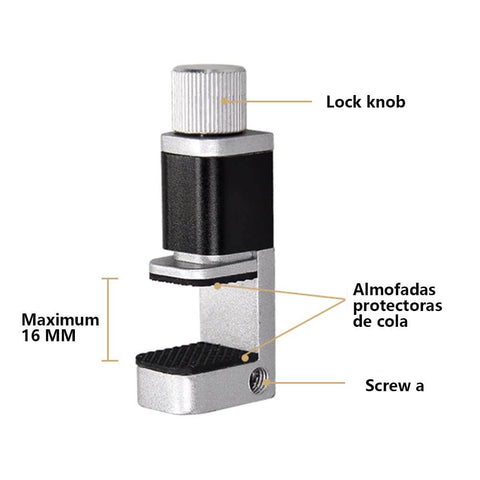Close-up of clamp from Eight Pack Phone Screen Repair Tool Set With Adjustable Screen Fastening Clamps And Clip Fixtures.