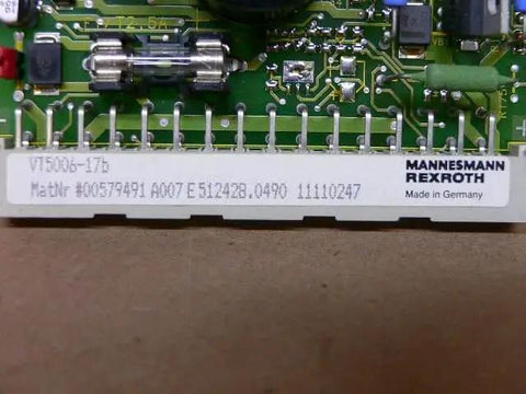 VT5006-17B VT500617B amplifier card single unit for industrial servo drive control module detail view with label