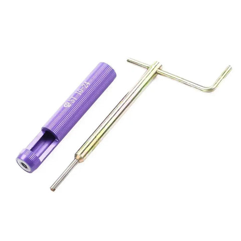 10-24 UNC Helical Inserts Kit for Aluminum with stainless steel thread repair inserts, ST tap and tool on white background
