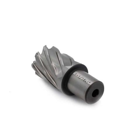 1-1/16 Inch Annular Cutter For Magnetic Drill Press, The Go-To Tool With 1 Inch Cutting Depth And 3/4 Inch Weldon Shank, 2 Flats
