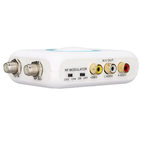 Plug And Play RF Modulator For Home Theater And TV, Supports PAL And NTSC Output, 1080P PLL Control, Durable ABS Build, No Driver Needed