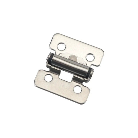 Stainless steel damping hinge with adjustable torque buffering, folding design; two mounting plates (1 pc)