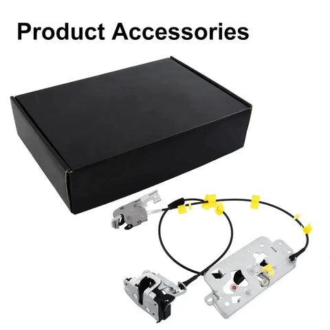 Ford F150 Left Side Door Rear Lock Latch Actuator Cable Assembly Set Upper And Lower For 2004 2008 Extended Cab; box and cables shown