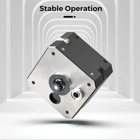 Sprite Extruder Motor 42-26 Stepper For Ender 3 S1 12 teeth showcasing stable operation in a sleek design reflected in an archway
