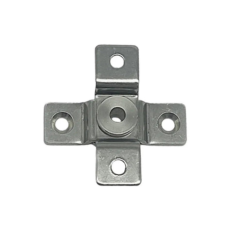 Top view of 304 Stainless Steel Torque Hinge With 360 Degree Rotation Positioning Shaft 2.0 N m Heavy Duty Pro Grade Corrosion Resistant Cabinet Door Hinge With Hole 1 Piece For Cabinets And Enclosures