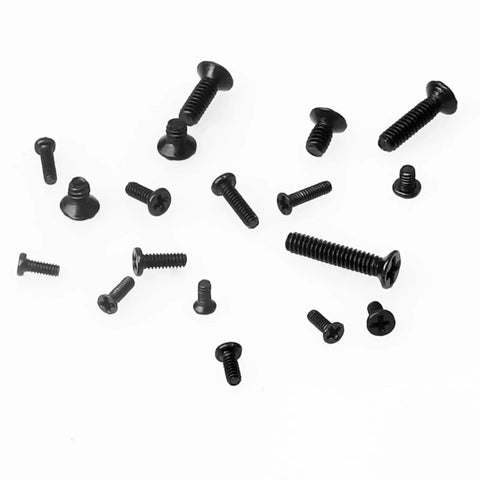 All Purpose Pro Grade 500 Piece Screw Kit with M1.2 M1.4 M2.0 small screws for laptop PC motherboard SSD and glasses scattered view