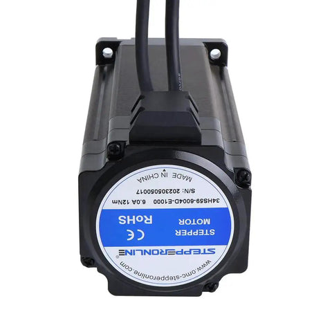Smart S Series Nema 34 Closed Loop Stepper Motor With 12.0 Nm Torque And 1000 PPR Encoder for CNC Machines rear view