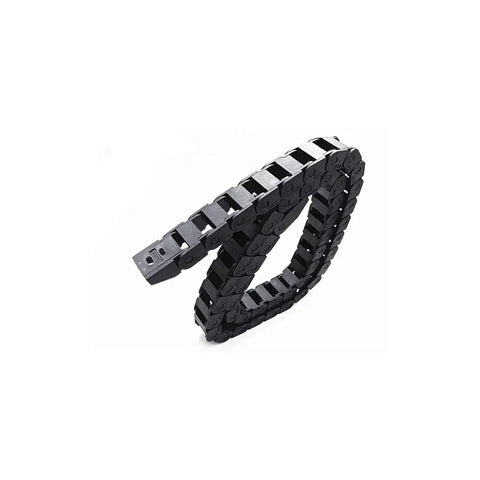 39.3 Inch Open Type Drag Chain Cable Carrier Black Plastic for CNC Router Mill and 3D Printer R18, 10x15mm