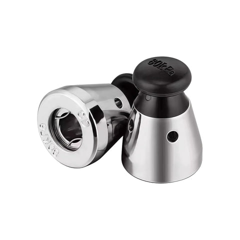 YiiSeeJo pressure cooker relief valve kit, 2-pack with stainless steel chrome bodies and black caps