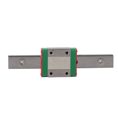 Compact 12mm Linear Rail With Four Point Ball Retainer And Built In Lubrication System Includes 100mm Travel, front view