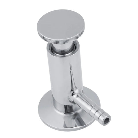 2-inch stainless steel tri-clamp sample port valve with barbed outlet, sanitary SUS304