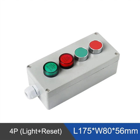 Beefy DIY Metal Push Button Control Box Explosion Proof Junction Waterproof Emergency Start Reset Electric Box For Industrial Use